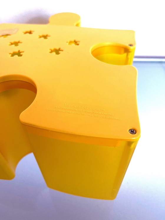 Image 1 of Vintage Yellow Puzzle Lamp From Visual Gram Visualgram