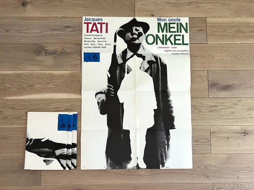 Vintage poster Mon Oncle Mein Onkel Jacques Tati Audiard Nouvelle Vague