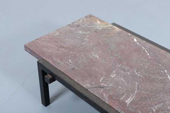 Image 1 of Table basse en marbre architectural, Italie, années 1970