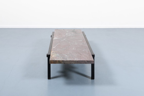 Image 1 of Table basse en marbre architectural, Italie, années 1970