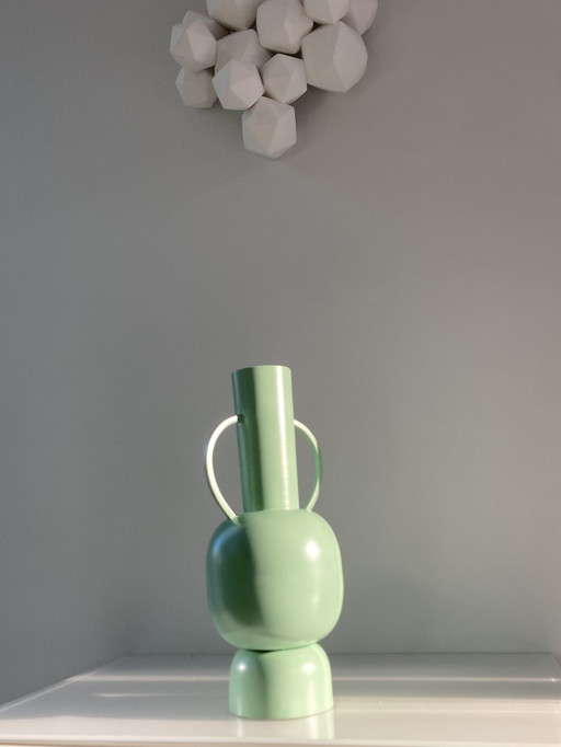 Modern Mint Green Ornamental Vase