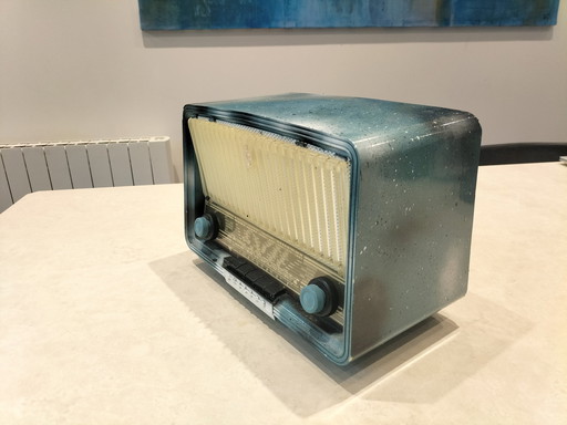 Antique Signed Radio For Decoration