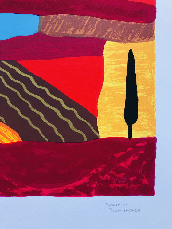 Image 1 of Ronald Boonacker - Screen print - Tuscan Landscape Iii, Italy