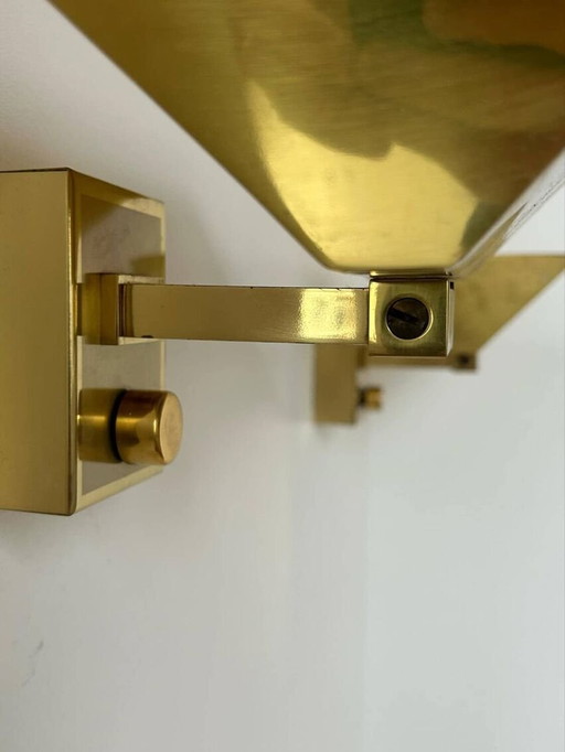 2X Brass Wall Lights - Italy 1970