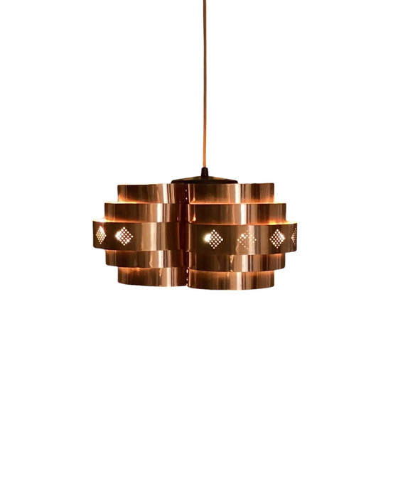 Image 1 of Copper Pendant Designed By Werner Schou For Coronell