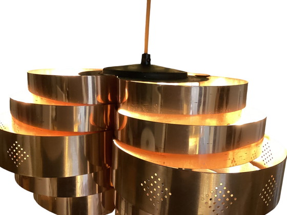 Image 1 of Copper Pendant Designed By Werner Schou For Coronell