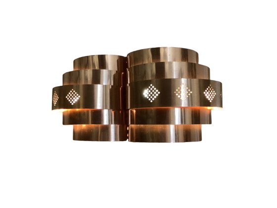 Image 1 of Copper Pendant Designed By Werner Schou For Coronell