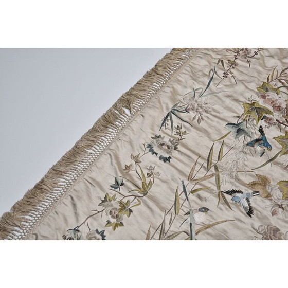 Image 1 of Vintage art deco silk rug by Axel Vervoordt, 1800