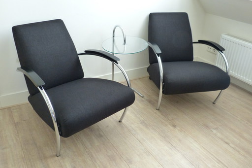 fauteuil gelderland 5470 design jan des bourvrie neuf 2 x