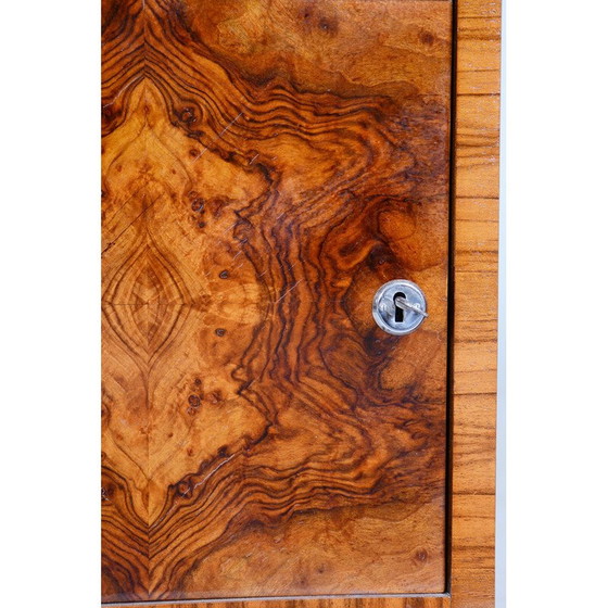 Image 1 of Vintage Art Deco walnut cabinet, Czechia 1930s