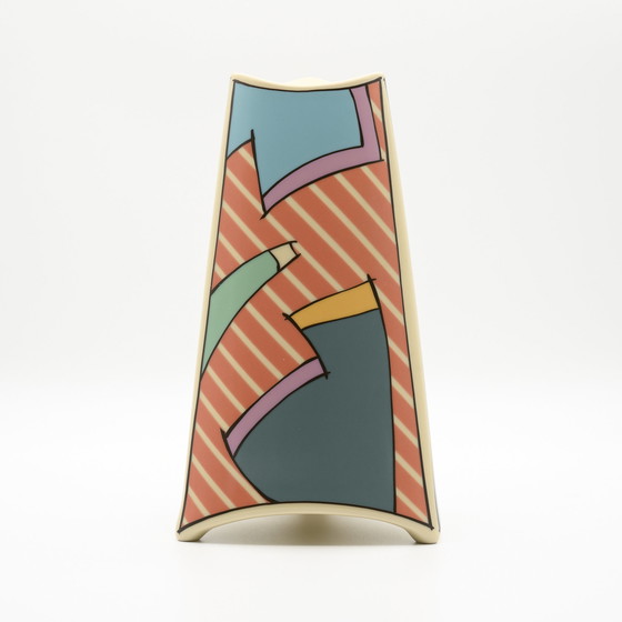 Image 1 of Rosenthal Studio-Linie Flash Iconic Vase Dorothy Hafner 80S Memphis Era H23Cm