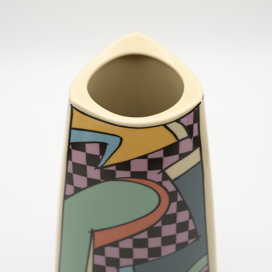 Image 1 of Rosenthal Studio-Linie Flash Iconic Vase Dorothy Hafner 80S Memphis Era H23Cm