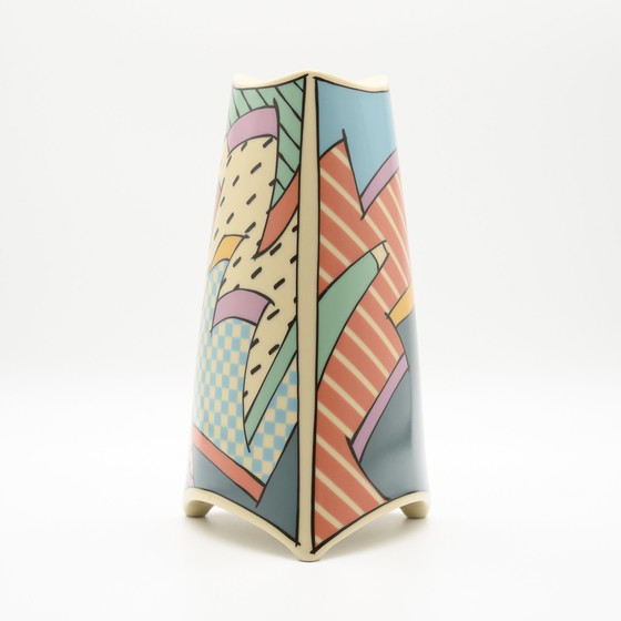 Image 1 of Rosenthal Studio-Linie Flash Iconic Vase Dorothy Hafner 80S Memphis Era H23Cm