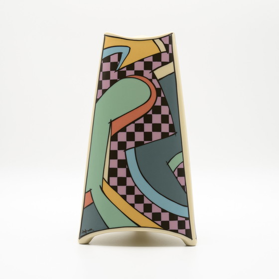 Image 1 of Rosenthal Studio-Linie Flash Iconic Vase Dorothy Hafner 80S Memphis Era H23Cm