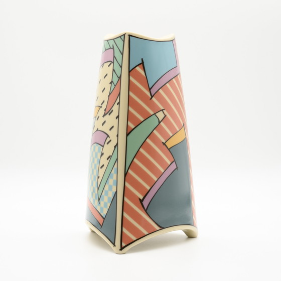 Image 1 of Rosenthal Studio-Linie Flash Iconic Vase Dorothy Hafner 80S Memphis Era H23Cm