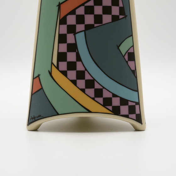 Image 1 of Rosenthal Studio-Linie Flash Iconic Vase Dorothy Hafner 80S Memphis Era H23Cm