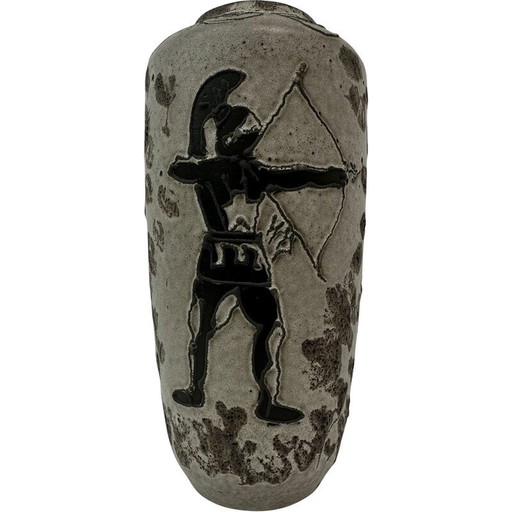 Jarrón de cerámica vintage de Scheurich, Alemania, 1970