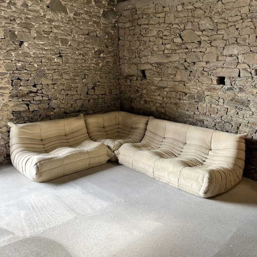 Vintage Togo living room set by Michel Ducaroy for Ligne Roset, 1970