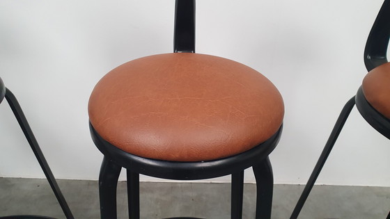 Image 1 of 6X Chaise Nicolle Sgabello da bar in metallo dal design industriale francese