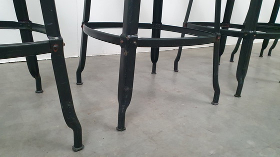 Image 1 of 6X Chaise Nicolle Sgabello da bar in metallo dal design industriale francese