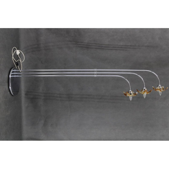 Image 1 of Vintage floor lamp with Murano glass, Italy 1980s