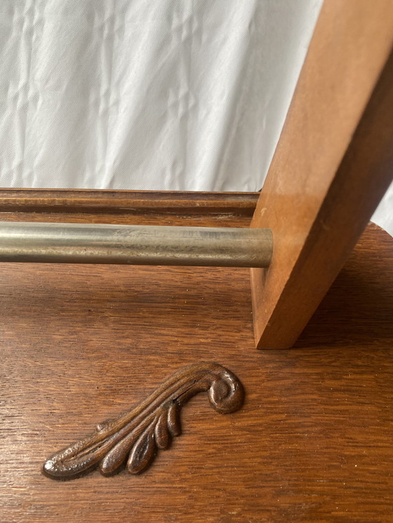 Image 1 of Porte-manteau vintage avec miroir poli