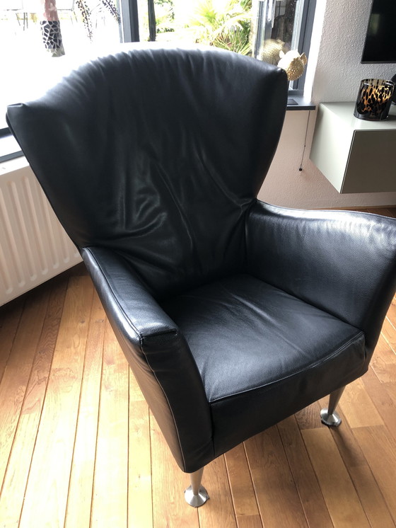 Image 1 of Castor Designer Chair Montis, Black Leather