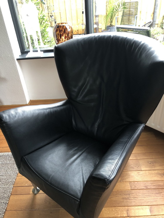 Image 1 of Castor Designer Chair Montis, Black Leather