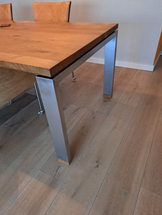 Image 1 of Solid Oak Dining Table