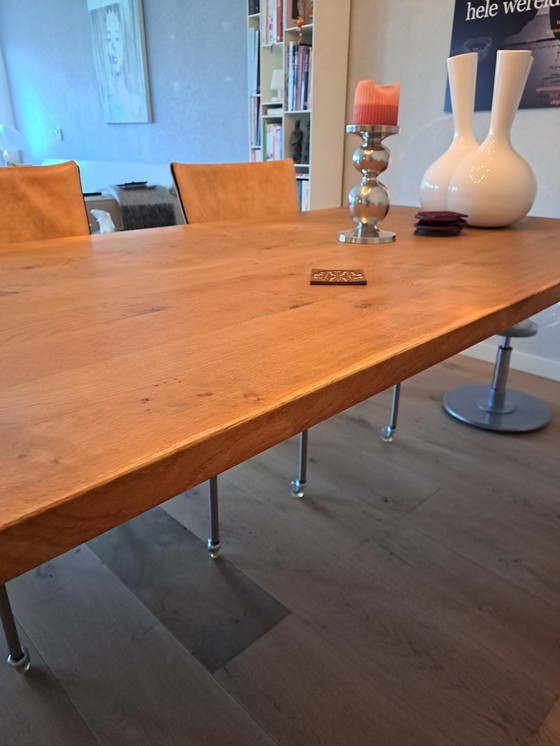 Image 1 of Solid Oak Dining Table