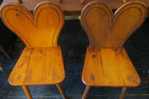 Set Of 4 Brutalist Chairs, 1950