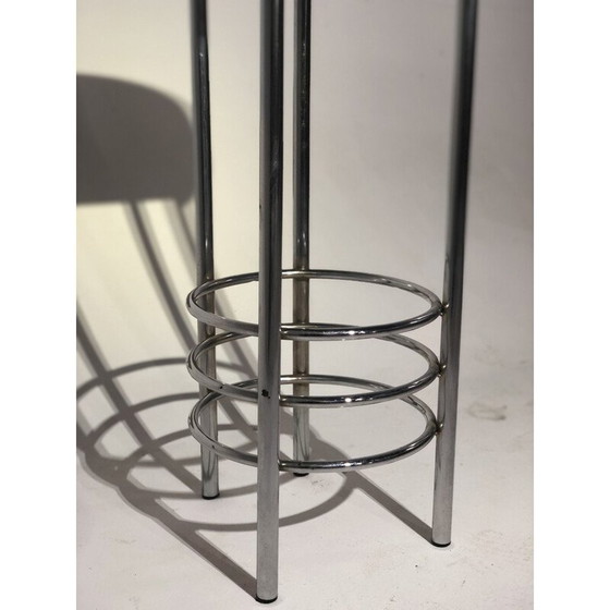 Image 1 of Vintage fabric stool 1990s