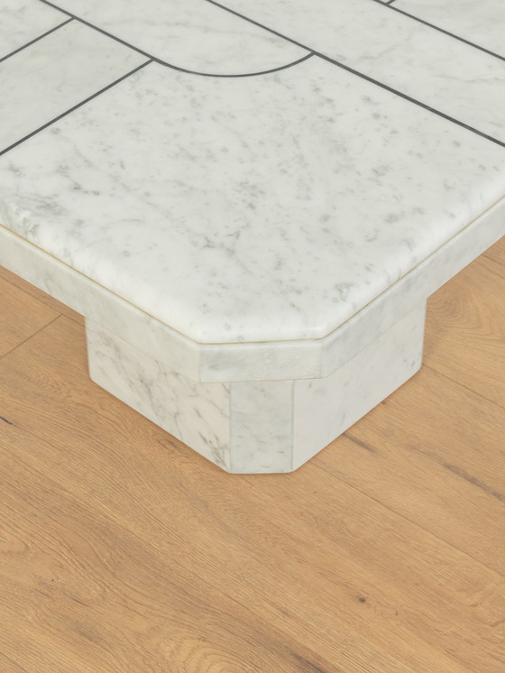 Image 1 of  1980s marble coffee table 