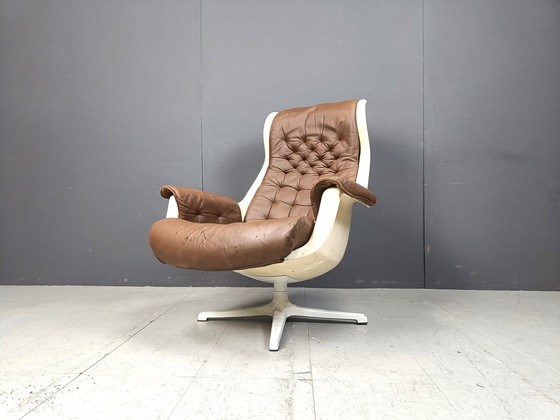 Image 1 of Mid-Century Space Age Galaxy Armchair By Alf Svensson For Dux, 1968