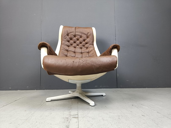 Image 1 of Mid-Century Space Age Galaxy Armchair By Alf Svensson For Dux, 1968