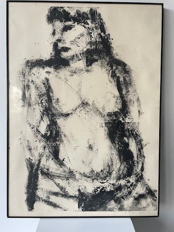 Image 1 of Nick Seijkens - Nude Portrait (1982) - Original Lithograph