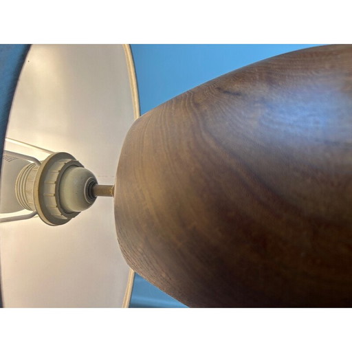 Vintage solid teak lamp, 1960