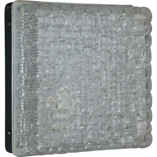 Vintage square ceiling lamp by Rzb, Germany 1960