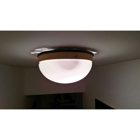 Image 1 of Lampada da soffitto vintage in bachelite e opalina, 1930
