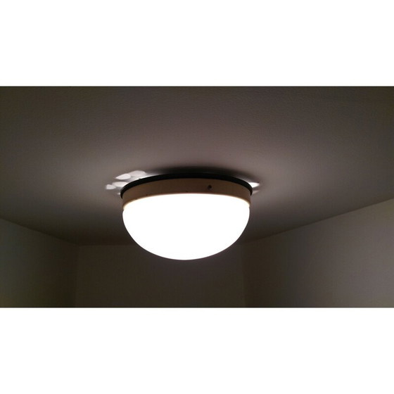 Image 1 of Lampada da soffitto vintage in bachelite e opalina, 1930