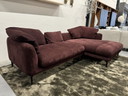 Label Vandenberg Ginny Corner Sofa Bordeaux Fabric