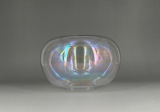 Image 1 of Kosta Boda Design, Sweden, Model Bubbles, Vintage, candle holder, tealight holder, vase, iridescent