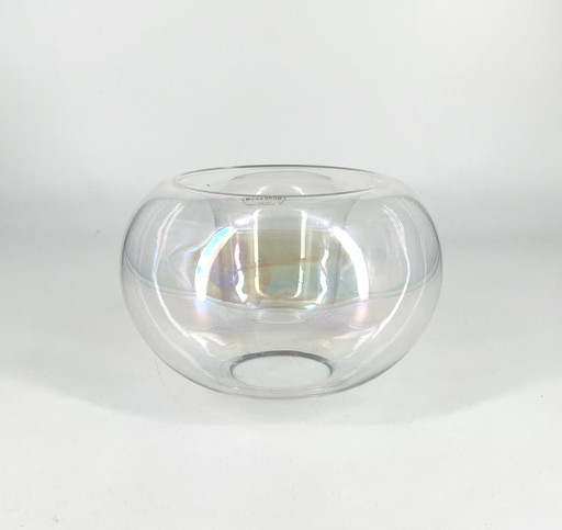 Kosta Boda Design, Sweden, Model Bubbles, Vintage, candle holder, tealight holder, vase, iridescent