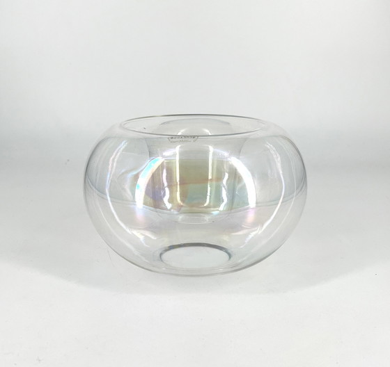Image 1 of Kosta Boda Design, Sweden, Model Bubbles, Vintage, candle holder, tealight holder, vase, iridescent