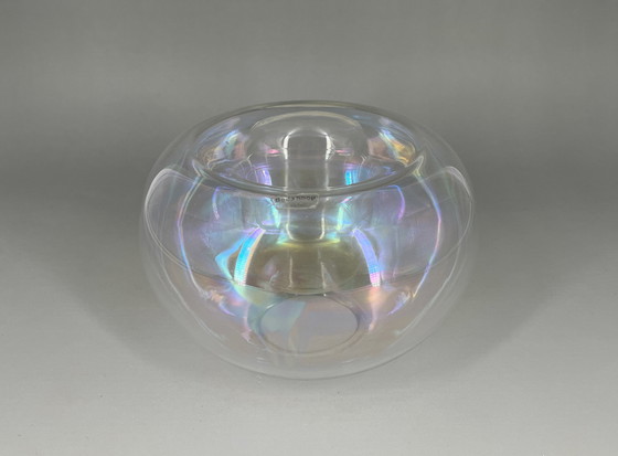 Image 1 of Kosta Boda Design, Sweden, Model Bubbles, Vintage, candle holder, tealight holder, vase, iridescent