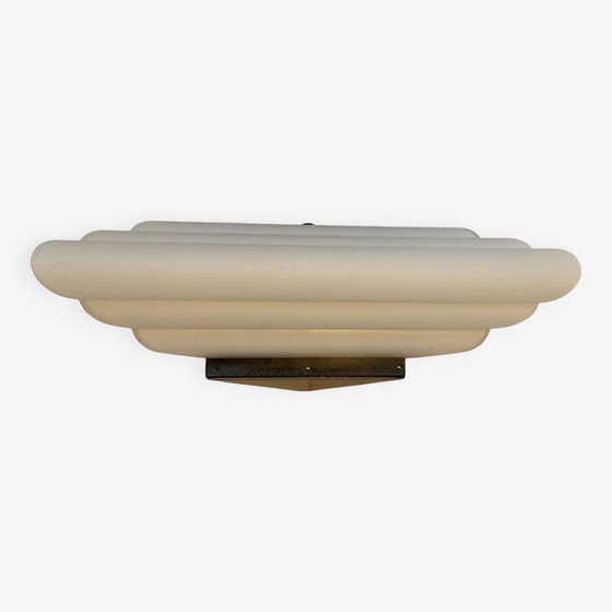 Image 1 of Lampada da parete angolare in vetro opalino di Murano di Vetri - Italia 1970