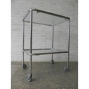 Chromed Steel Serving Car Tea wagon, Trolley By Maquet - 1950s