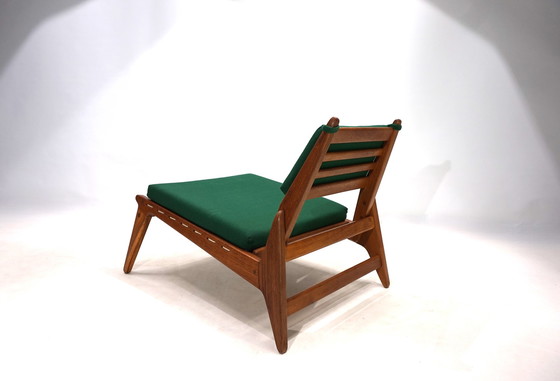 Image 1 of Chaise de chasse PGH Erzgebirge Arts and Crafts Annaberg Buchholz by H. Heger