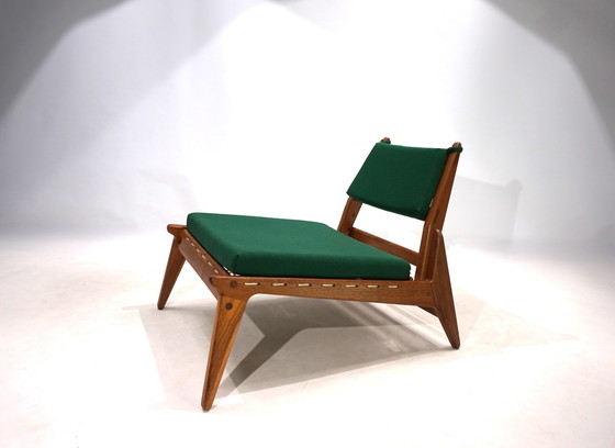 Image 1 of Chaise de chasse PGH Erzgebirge Arts and Crafts Annaberg Buchholz by H. Heger