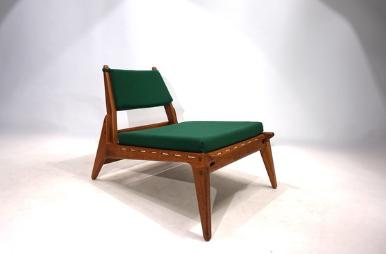 Image 1 of Chaise de chasse PGH Erzgebirge Arts and Crafts Annaberg Buchholz by H. Heger